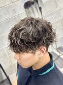 波巻きパーマ