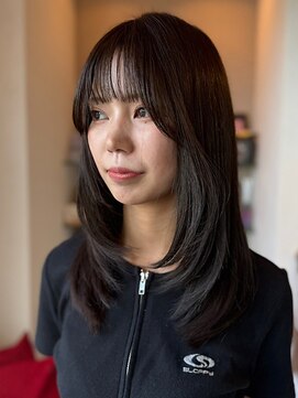 シェール(cher) レイヤーカット/ミディアム/髪質改善【cher西宮北口：MAYA】