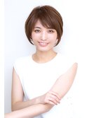 ひし形くびれ丸みショート