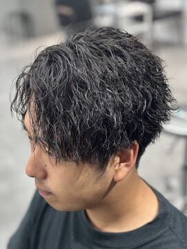 オーバルバイアピッシュ(OVARL by apish) メンズパーマ/ツイスパ/縦落ちパーマ/センターパート