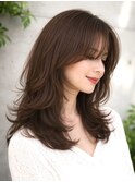 ミディアム/ロング/レイヤーカット/顔周り/10代20代30代/表参道