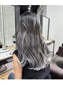 バレイヤージュ &nbsp;ハイライト &nbsp;&nbsp;デザインカラー