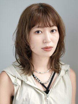 インセプション 銀座(INCEPTION) レイヤーミディアム/顔まわりレイヤー/前髪あり/20代/30代