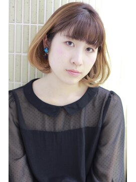 ヘアーガーデン ハニワ(Hair Garden 葉庭) ハイグラデーションワンカールボブ