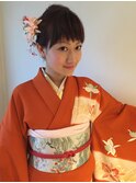 【下北沢＊I'll b hair＊】訪問着の大人可愛い編み込みアレンジ