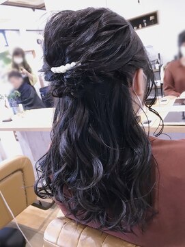 ゴコチ(5cochi) 【天女目】ふんわり大人ハーフアップ