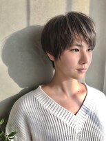 シセイ 青山(SHISEI) ショート/前髪カット/ベージュカラー