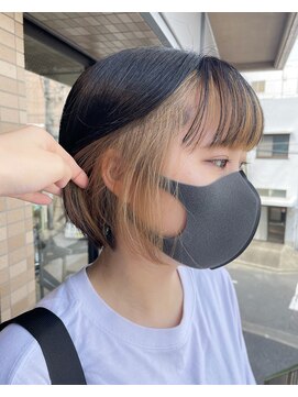 ノイ(noi) #noi_style ミニボブ×インナーカラー