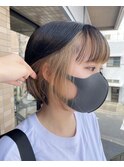 #noi_style ミニボブ×インナーカラー