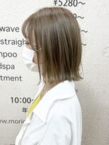 モリオ フロム ロンドン サッポロファクトリー店(morio FROM LONDON)&nbsp;【morio】札幌ボブ　ぱつっと外ハネストレートボブ