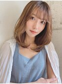 韓国くびれヘア/アッシュブラウン