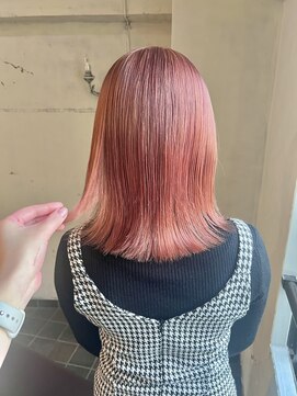アンリ(Henri) 【かしむらゆうか】ピンクベージュ/ブリーチ/ケアブリーチ/ボブ