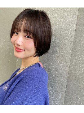 ロンドネートゥル 新潟(Lond naitre) 【Londnaitre】ペールベージュのショートボブ