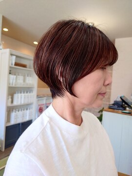 ミエル(miel) 【hair design miel】大人ショートボブ