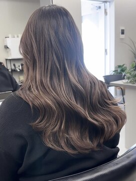 ジルブラン(JIL BLAN) ハイライトバレイヤージュダブルカラー20代30代40代グレージュ