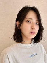 はな(hana) 前髪立ち上げパーマ前髪パーマ×大人ボブ