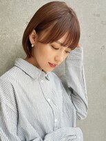 アッシュ 笹塚店(Ash)&nbsp;ミニウルフ/くすみブルー/イヤリングカラー/韓国ヘア[U24/笹塚]