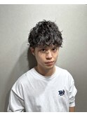 スペインカールスパイラルパーマソフトツイスト短髪