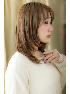 カバーヘア イヴ 戸頭店(COVER HAIR EVE) 韓国風レイヤーミディ内巻きワンカールTb6戸頭20代30代40代