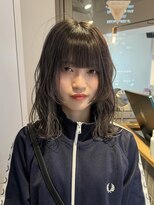 ラフ 立川(Laff)&nbsp;ミディアムレイヤー 顔まわりレイヤー姫カット／ウルフカット