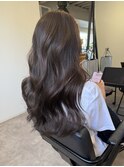 20代30代40代大人可愛いオルチャンヘアアッシュグレージュ