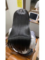 レアワンハナレ センター北美容院(lea/1 HANARE)&nbsp;ブルーブラック×【髪質改善】水素トリートメント
