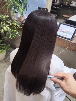 ラヌゴ(lanugo)の写真/【和歌山/髪質改善】lanugo の髪質改善でクセ毛、うねりも解消◎自然なストレートヘアで艶髪に☆