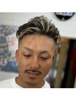 ピシャッとニ代目銀二郎 スキンフェードカット【広島/理容室/バーバー】