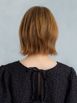 アース 川崎店(HAIR&MAKE EARTH) ハイトーン×切りっぱなしボブ【川崎/髪質改善/縮毛矯正】