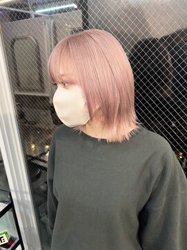 ラニヘアサロン(lani hair salon) ミルクティーカラー/ケアブリーチ/ダブルカラー/ボブ/ハイトーン