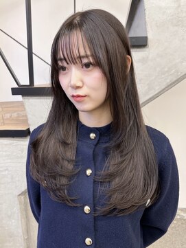 ミリ(mm) レイヤーカット オリーブベージュ カラー 韓国 髪質改善 仙台