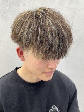 ルースト 西院店(ROOST) 縦落ちツイスト×ホワイトメッシュ