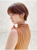 顔周り美髪レイヤーショート韓国ヘアくびれヘア_ba407353