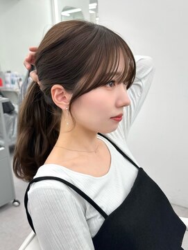 アマトウキョウ アユンチェ(AMA TOKYO×AYUNCHE) 前髪顔まわり韓国ヘアレイヤーカットサイドバンク2wayバンク韓国