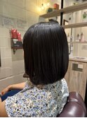 黒髪ボブ