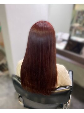 ニュイ 高槻 阪急茨木店(nui) くびれヘア/アプリコットオレンジ/ハイライトカラー/茨木