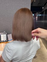 ペレ 栄店(PELE) ホワイトグレージュ/デジタルパーマ/チェリーブラウン/栄