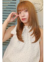 ベレッタ 楠葉店(veretta.)&nbsp;小顔レイヤー/ミディアムロング/ふんわりモテスタイル/韓国風