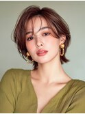 大人可愛い小顔ショート×抜け感ニュアンスレイヤー