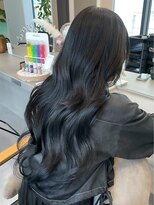 トリッカ シブヤ(TRICCA SHIBUYA)&nbsp;羽エクステ/艶髪ウェーブ/グレージュ/韓国ヘア