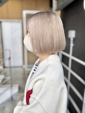 チュダック(ChuDuck) 《White milk tea》ハイトーン/ケアブリーチ/ダブルカラー/韓国