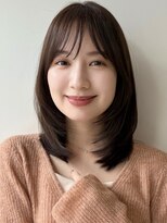 ガーデン 銀座(GARDEN)&nbsp;ミディアムレイヤーカット/似合わせカット/小顔/顔周り/20代30代