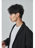  men's/メンズ/ダウンパーマ/黒染め/韓国/ブルーブラック/池袋