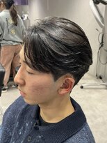テクト バイアッシュ 吉祥寺店(Tect by Ash)&nbsp;センターパートマッシュメンズ曲がる縮毛矯正