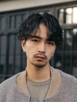 バイフィフス 原宿/表参道(by fifth) シャドウパーマスパイラルパーマセンターパート大人メンズヘア