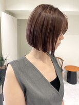 アマレット(Amaretto)&nbsp;【白髪ぼかしにも◎ハイライトで立体感を出した上品ボブ】