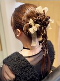 ねじねじカチモリ／最近オーダーの多いヘアアレンジです