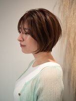 ディア 平塚(diar)&nbsp;大人可愛い20代30代40代黒髪前下がりひし形小顔ボブ丸みショート