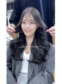 韓国トレンドヘア オリーブグレージュ髪質改善トリートメント