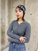 ラロ(raro)&nbsp;韓国風レイヤーミディ顔まわりカットブラウンベージュ